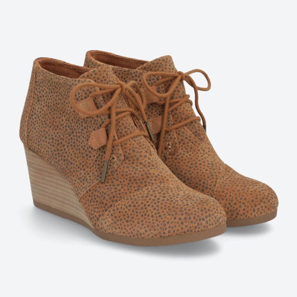 NWT TOMS Kala Suede Wedge Bootie Women’s size 8 & 6